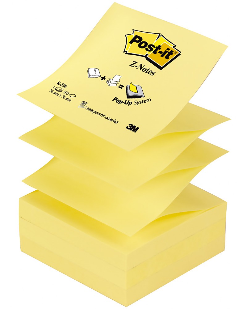 ����� ������������� Z-�������� Post-it - 100 �������� � ������� 7.6 x 7.6 cm - 
