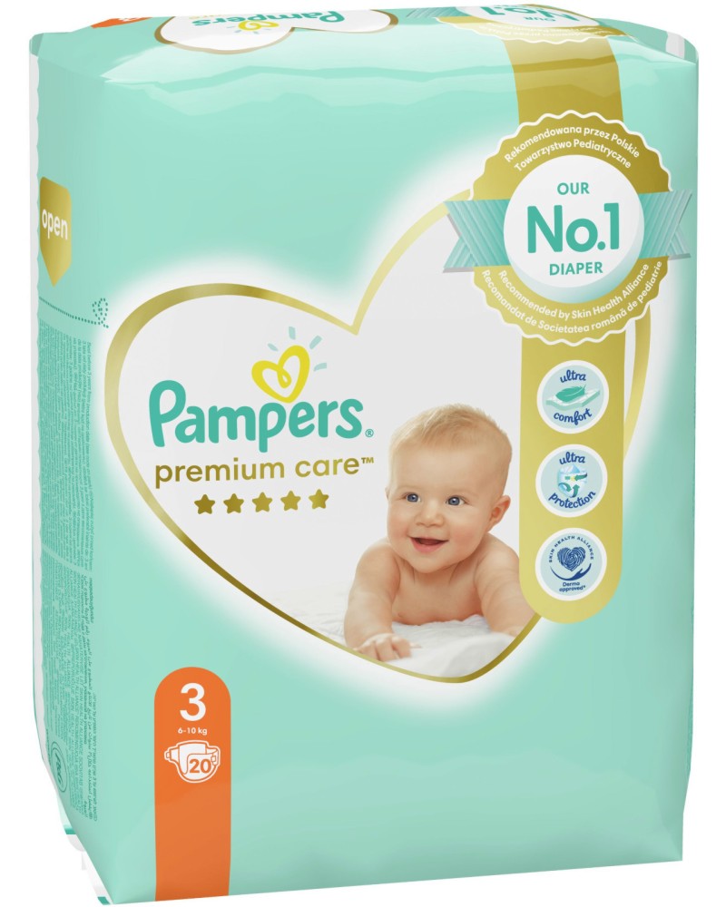  Pampers Premium Care 3 - 20÷204 ,   6-10 kg - 