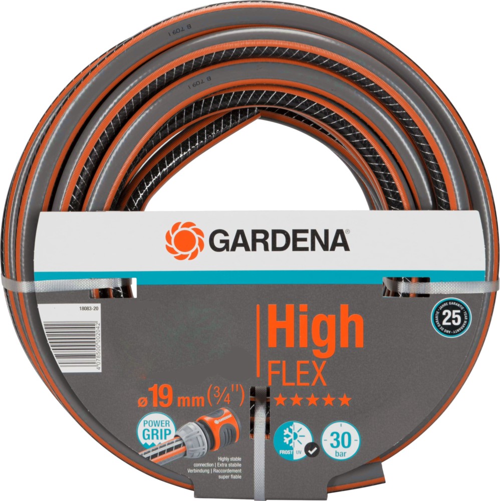 Градински маркуч ∅ 19 mm Gardena Comfort High Flex Градински маркуч ∅ 19 mm Gardena Comfort High Flex - 25 - 50 m от серията Comfort -
