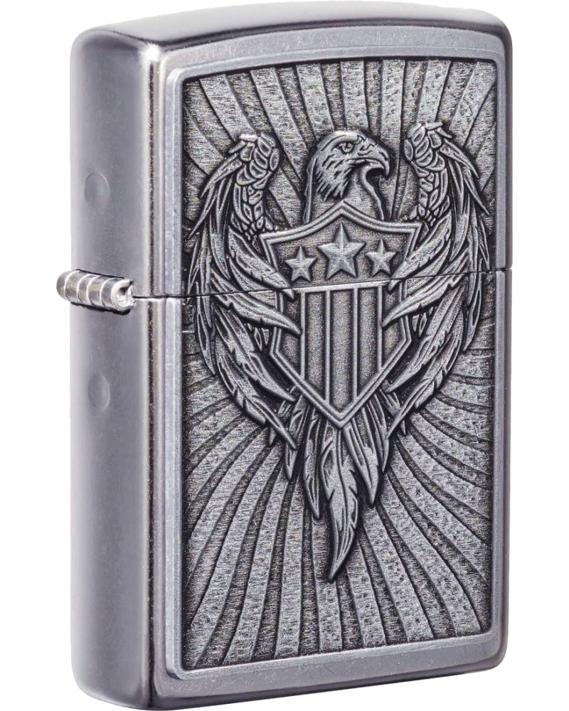 Ветроустойчива запалка Zippo Eagle Shield Emblem Design Ветроустойчива запалка Zippo Eagle Shield Emblem Design -