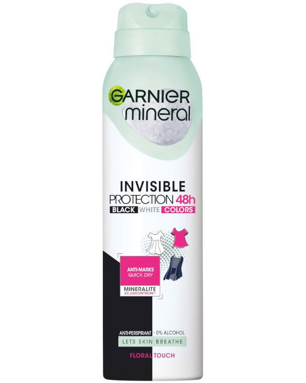 Garnier Mineral Invisible 48h Anti-Perspirant Floral Touch -     Garnier Deo Mineral - 
