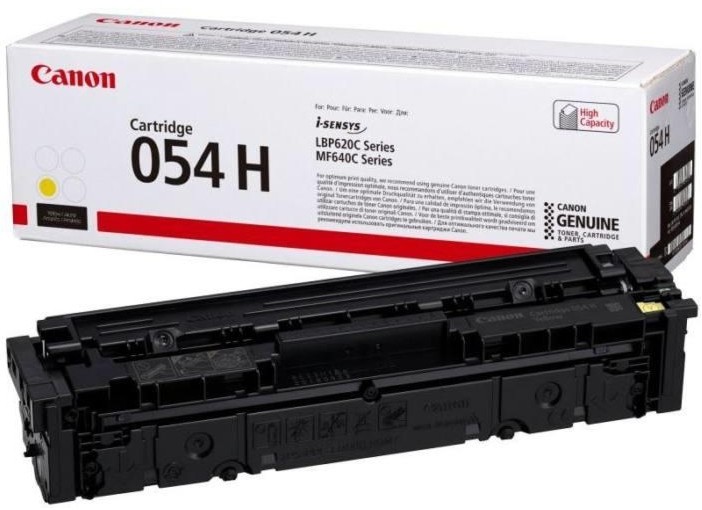 Тонер касета Canon CRG-054H Yellow Тонер касета Canon CRG-054H Yellow - 2300 страници -