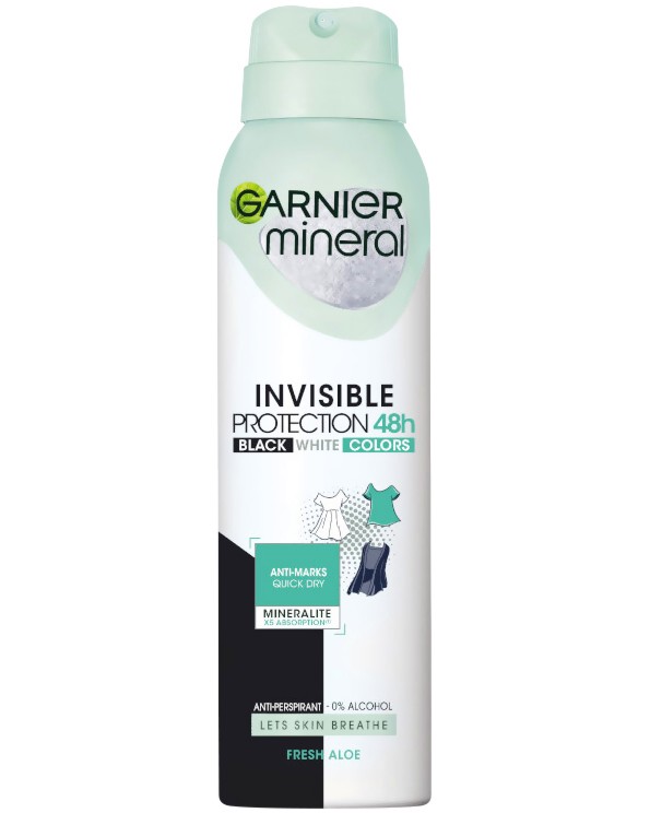 Garnier Mineral Invisible 48h Anti-Perspirant Fresh Aloe -     Garnier Deo Mineral - 