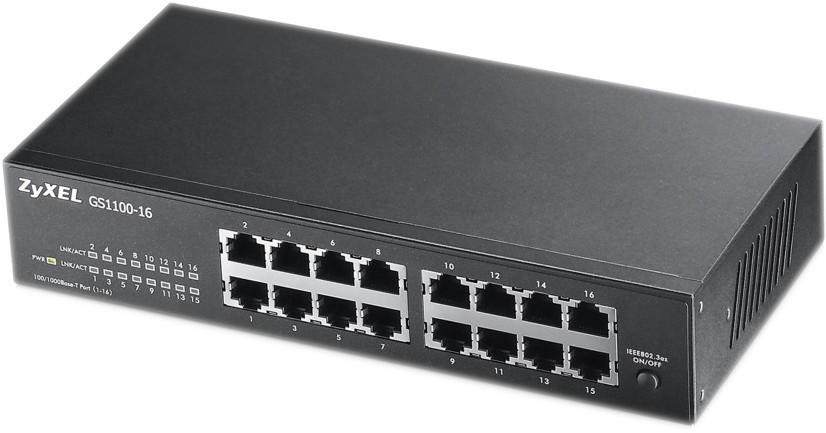 ���� ZyXEL GS1100-16 v3 - 16 �����, 1000 Mbps - 