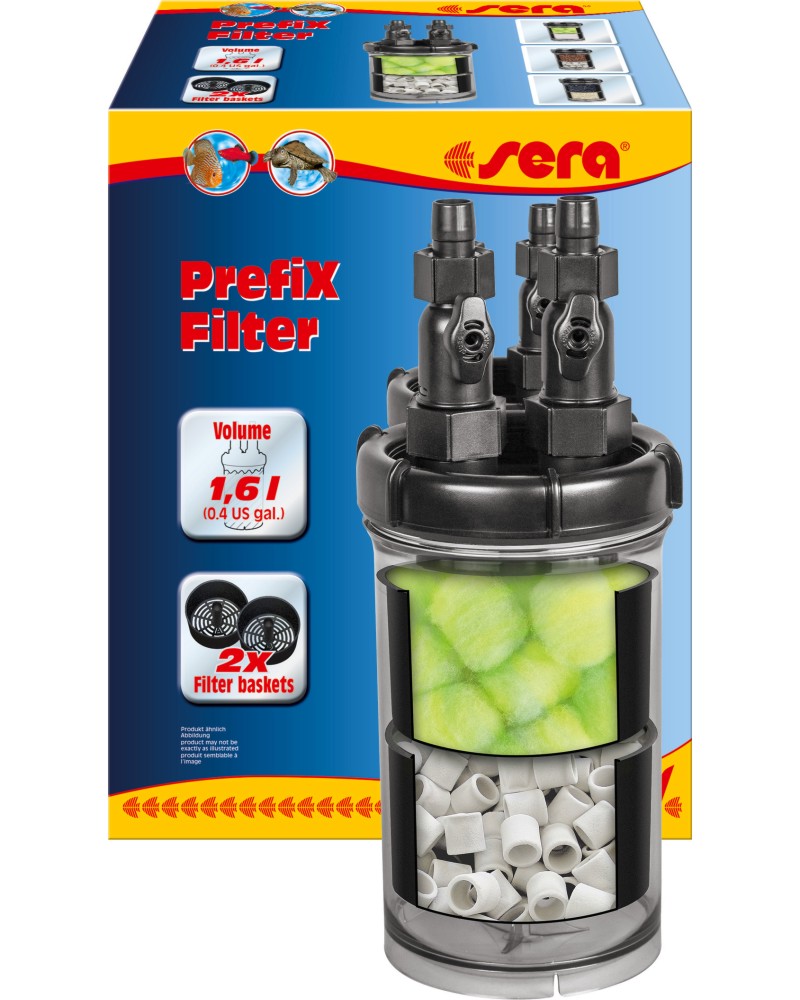 Филтър за аквариум sera PrefiX Filter Филтър за аквариум sera PrefiX Filter - 1.6 l - продукт