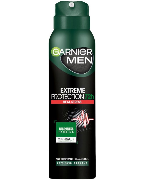 Garnier Men Extreme 72h Anti-Perspirant -      Garnier Deo Mineral - 