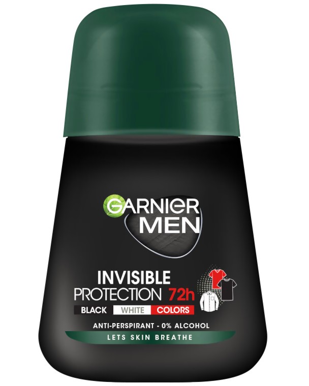Garnier Men Invisible 72h Anti-Perspirant Roll-On -      Garnier Deo Mineral - 