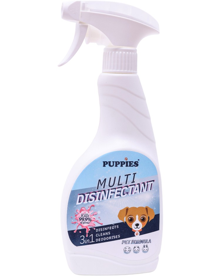 ����� �� ����������� PUPPIES Multi Disinfectant 3in1 - 500 ml - ��������� ��������