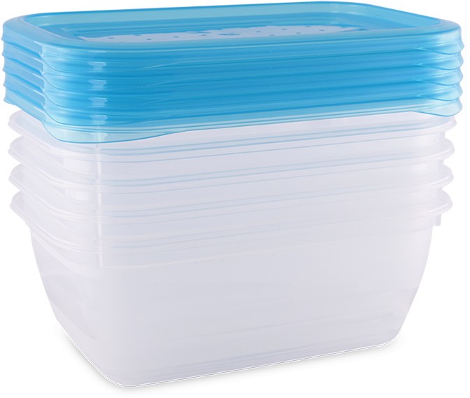 Кутии за храна Lorelli Кутии за храна Lorelli - 5 x 500 ml, за 0+ месеца - кутия за храна