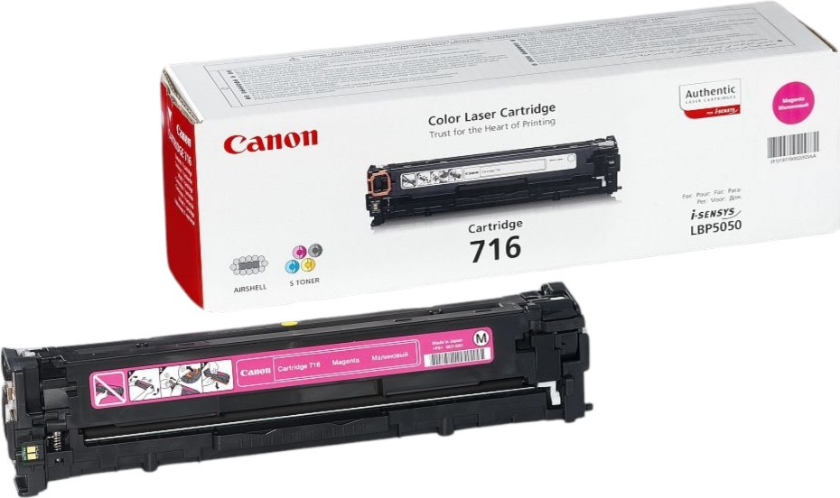 Тонер касета Canon CRG-716 Magenta Тонер касета Canon CRG-716 Magenta - 1500 страници -