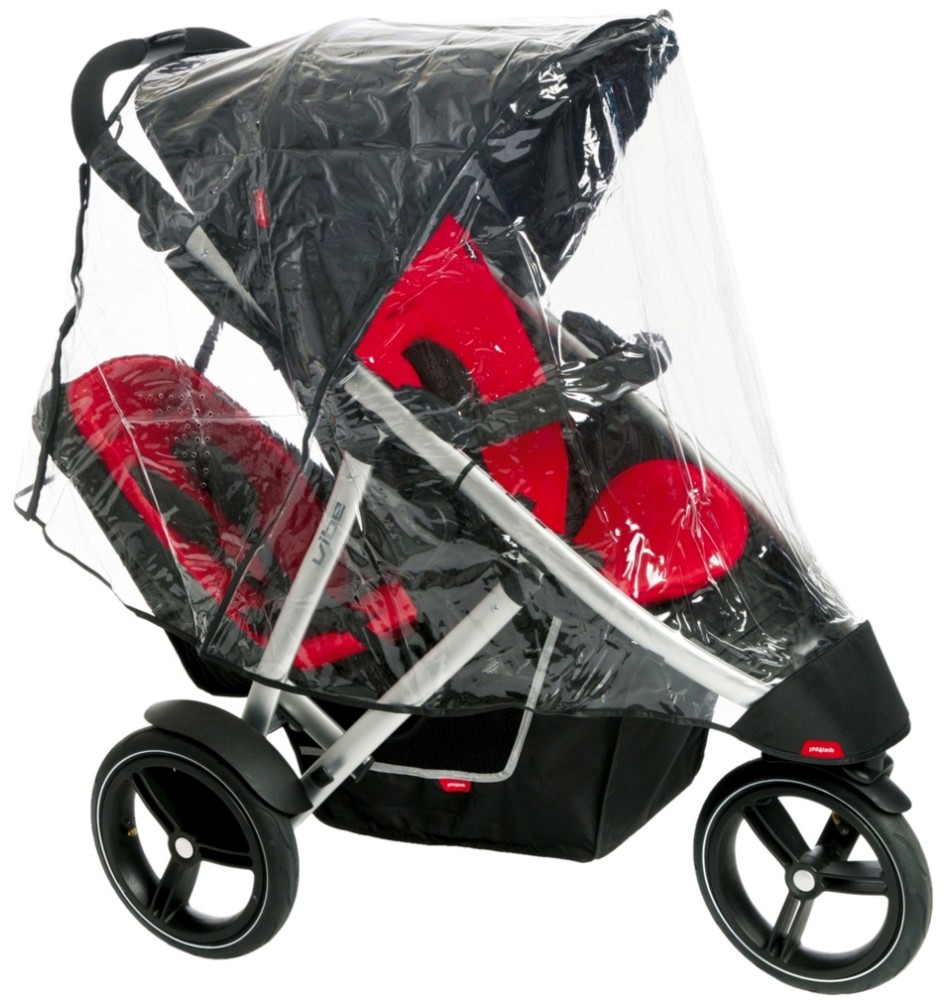 Двоен дъждобран Phil & Teds Vibe Mesh - За детска количка от серията inLine - продукт