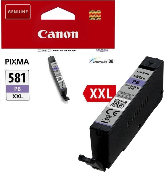 Касета с мастило за принтер Canon CLI-581 XXL Photo Blue Касета с мастило за принтер Canon CLI-581 XXL Photo Blue - 11.7 ml -