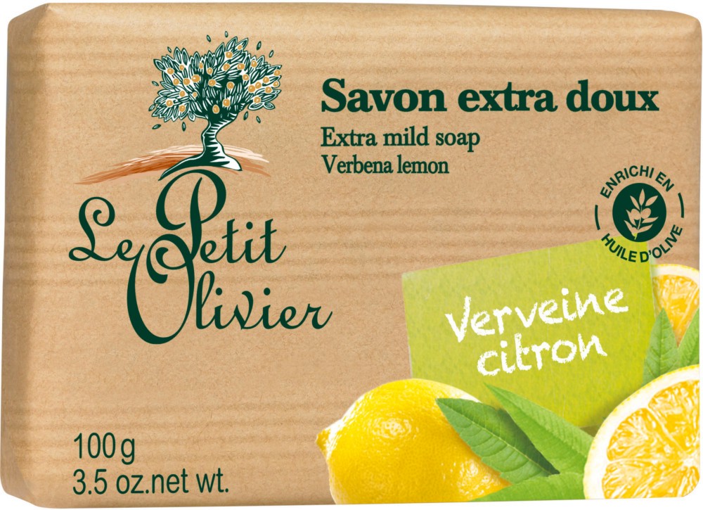 Le Petit Olivier Extra Mild Soap Verbena Lemon -        - 