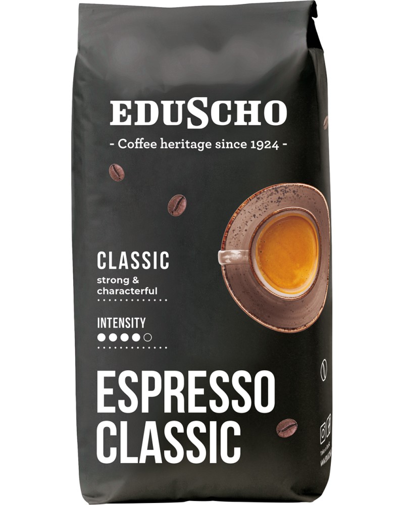 Кафе на зърна EDUSCHO Espresso Classic Кафе на зърна EDUSCHO Espresso Classic - 1 kg - напитка