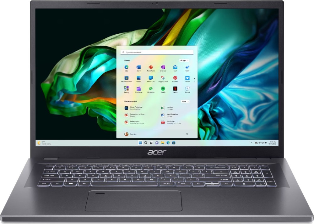 Лаптоп Acer Aspire 5 A517-58M-59TE Лаптоп Acer Aspire 5 A517-58M-59TE - Intel Core i5-1335U 3.4 GHz, 17.3" 1920 x 1080 IPS, 16 GB LPDDR5, 512 GB SSD, FreeDOS -