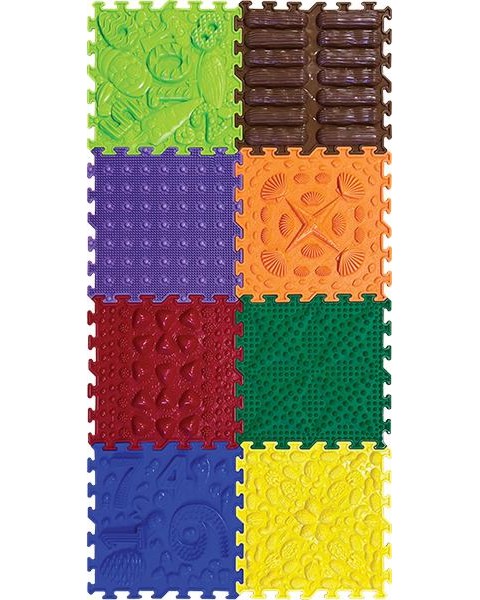 Сензорна пътека Сензорна пътека - 8 части с размер 25 х 25 cm - пъзел