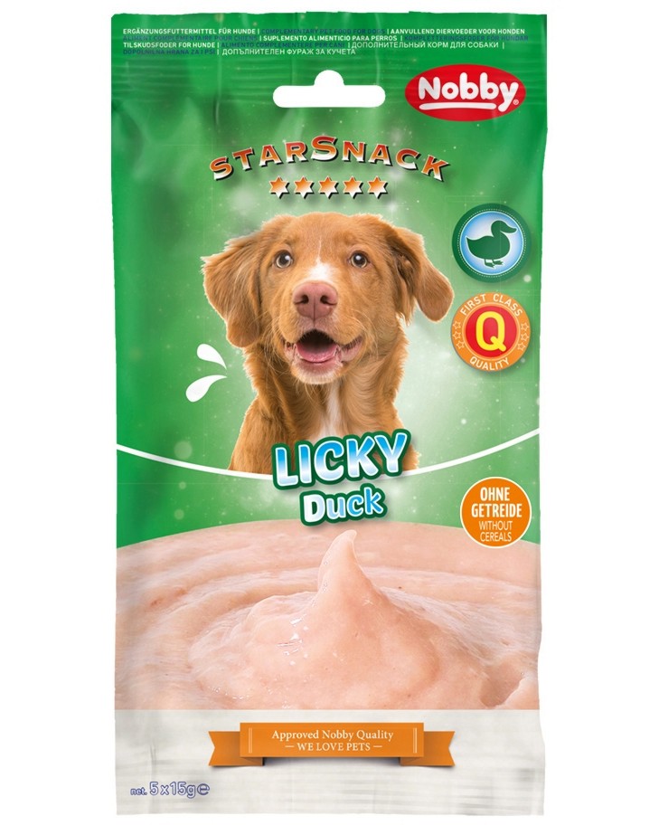    Nobby Licky Dog Duck -   5  x 15 g,  ,   StarSnack - 