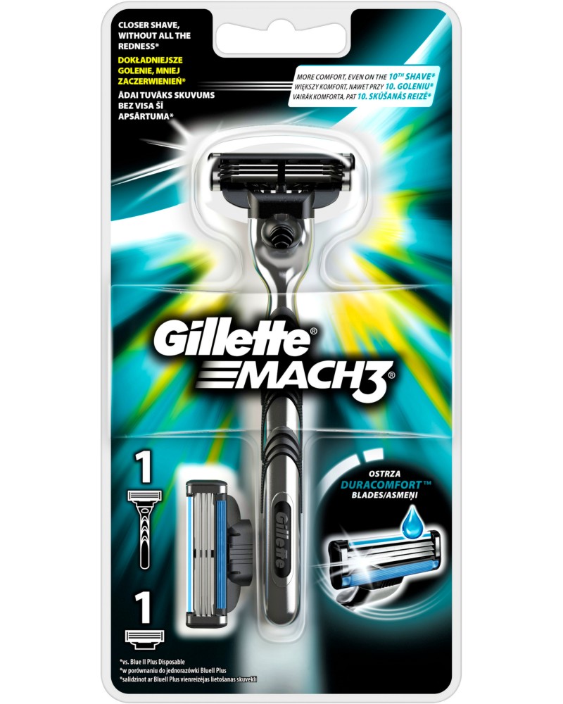 Gillette Mach 3 Regular -       Mach 3 - 