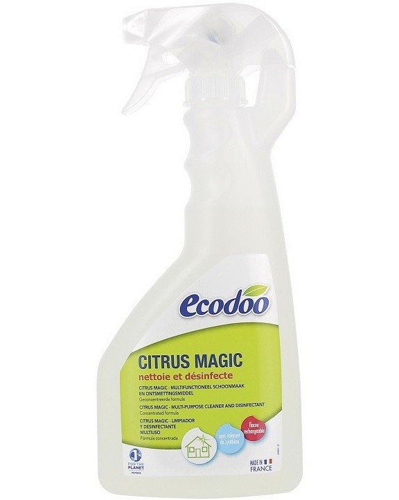 Универсален почистващ препарат Ecodoo Универсален почистващ препарат Ecodoo - 500 ml, с аромат на лимон - почистващ препарат