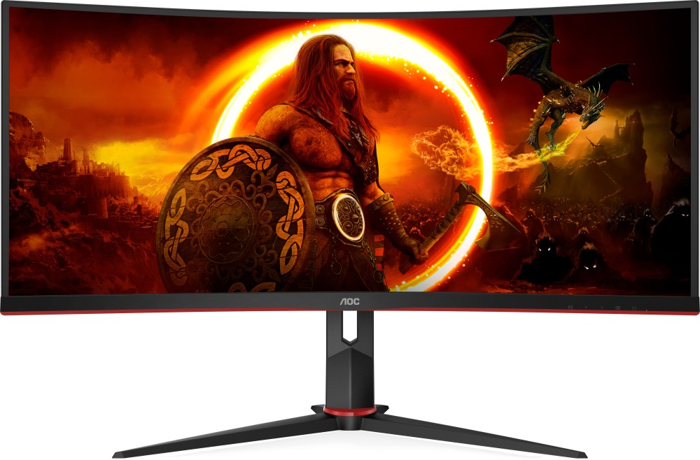 Монитор AOC CU34G2XP/BK Монитор AOC CU34G2XP/BK - 34", VA, 180 Hz, 21:9, 3440 x 1440, 1 ms, 2 x HDMI, 2 x DisplayPort, Adaptive-Sync -