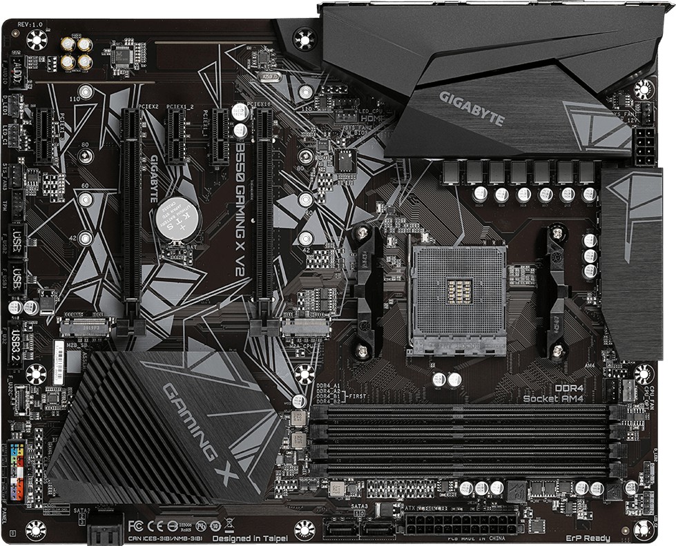 Дънна платка Gigabyte B550 Gaming X V2 Дънна платка Gigabyte B550 Gaming X V2 - AMD AM4, AMD B550, DDR4, ATX -