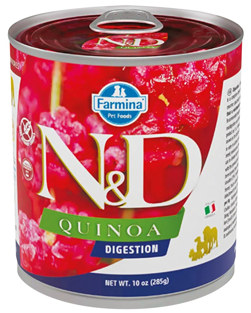�������� �� ����� ������������ �� ������ N&D Digestion - 285 g, � �����, �������, �����, ����� � �������, �� ������� Quinoa, �� ������ ������, ��� 1 ������ - �����