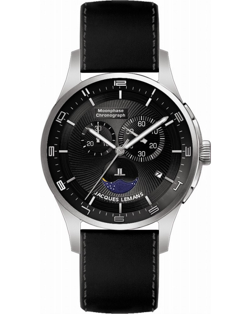  Jacques Lemans - London Moonphase 1-1447 A -   "Classic: London" - 