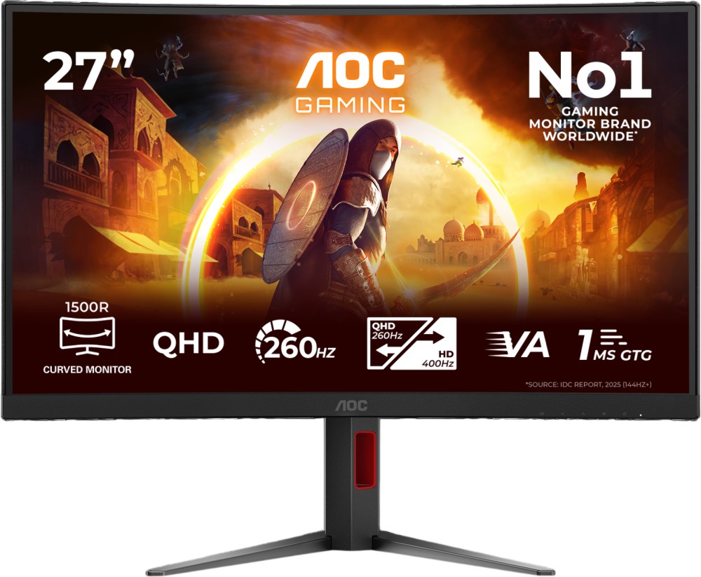 ������� AOC CQ27G4Z2 - 27", Fast VA, 260 Hz, 16:9, 2560 x 1440, 1 ms, 2 x HDMI, DisplayPort - 