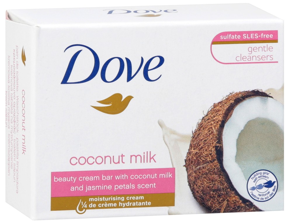 Dove Purely Pampering Coconut Milk Cream Bar - -   Purely Pampering - 