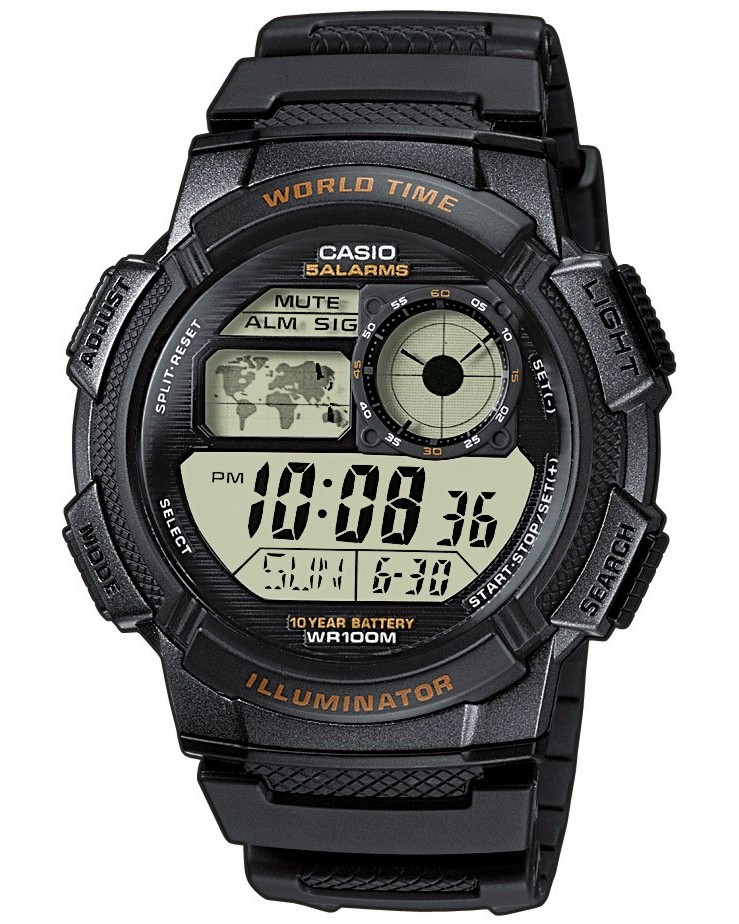 Часовник Casio Collection - AE-1000W-1AV - От серията "Casio Collection" - 