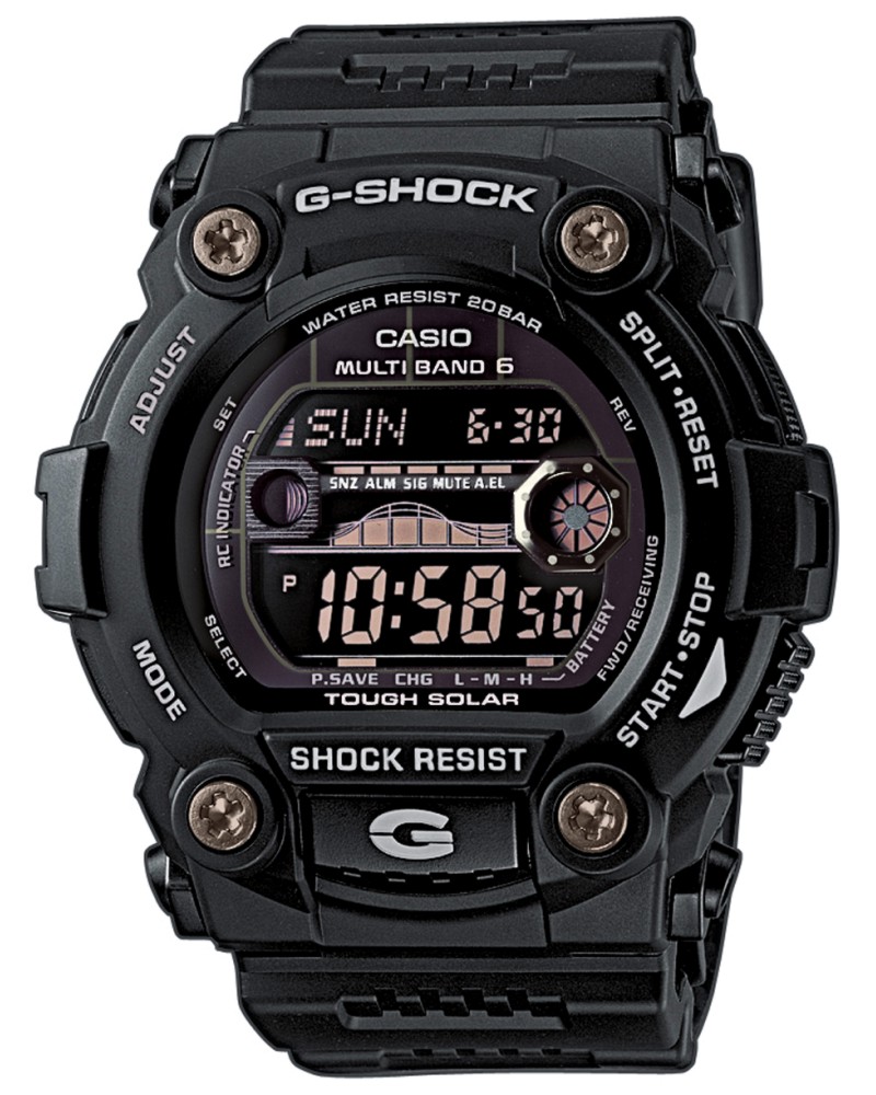 Часовник Casio - G-Shock Tough Solar GW-7900B-1ER - От серията "G-Shock: Tough Solar" - 