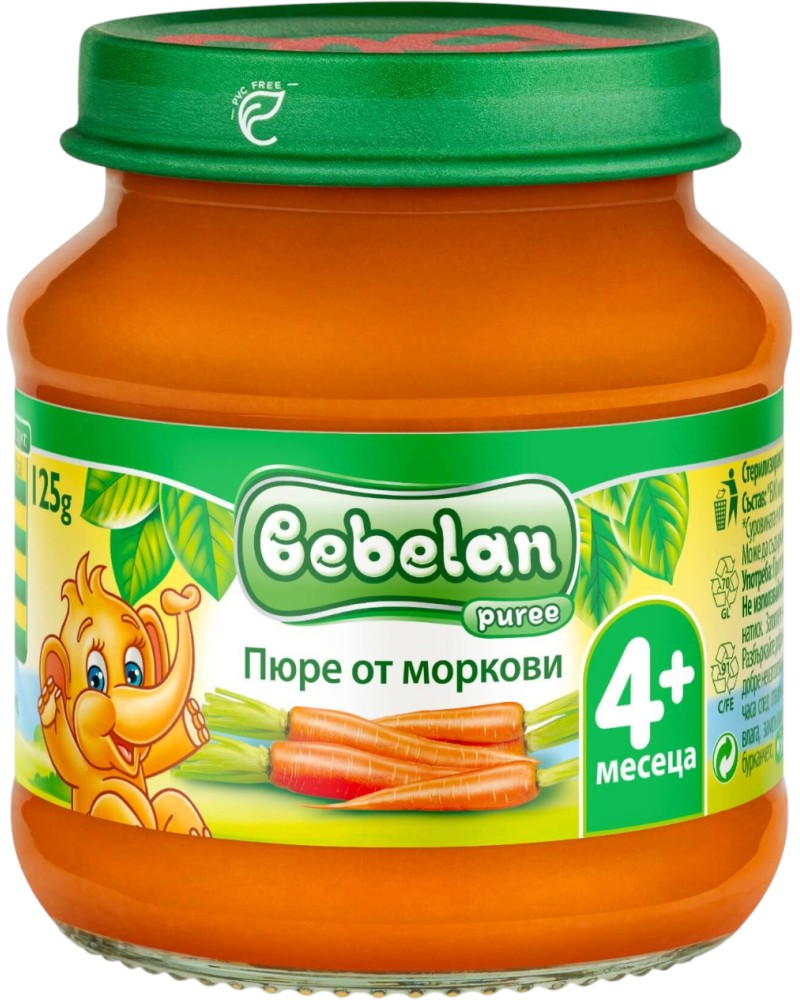    Bebelan Puree - 100 g,  4+  - 