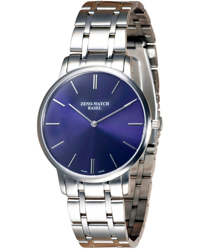 Часовник Zeno-Watch Basel - Flatline 2 6600Q-c4M - От серията "Flatline" - 