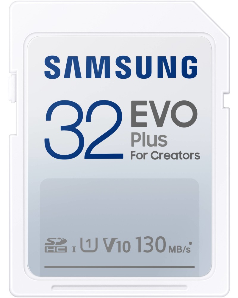   Samsung EVO Plus - Class 10, 130 MB/s - 