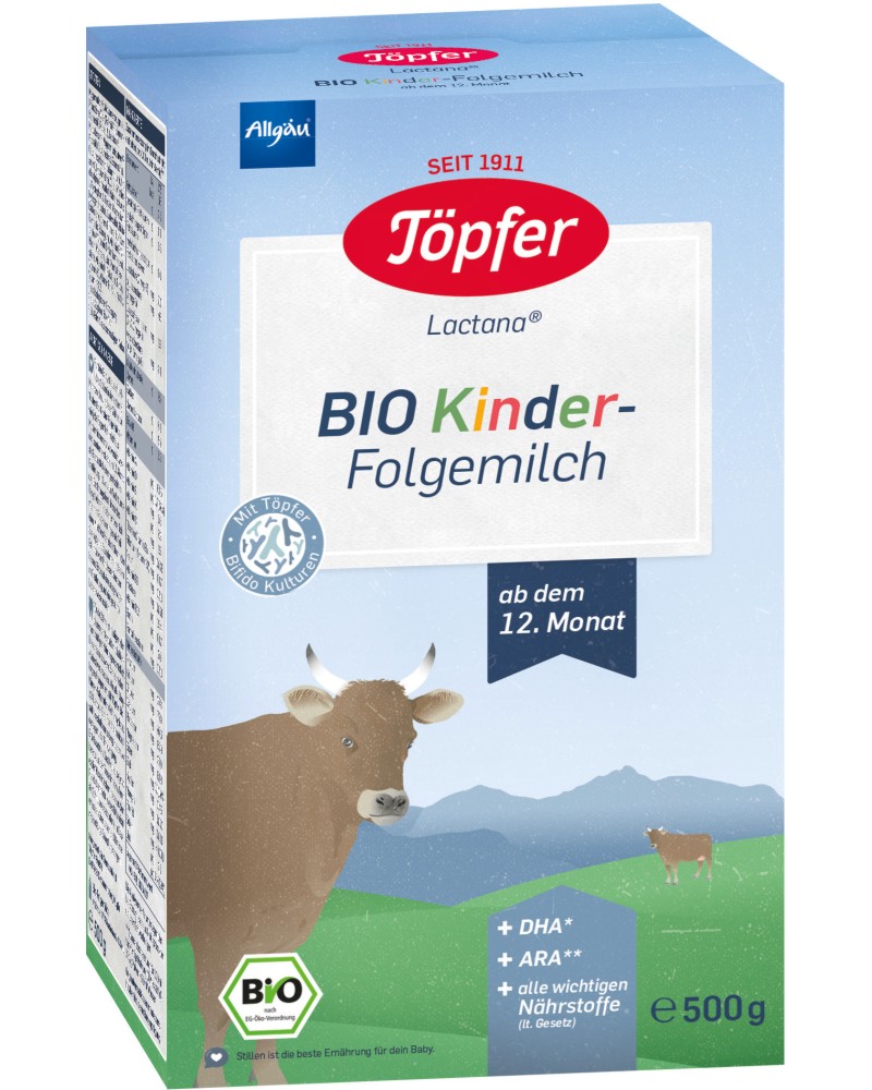       Topfer Lactana Bio Kinder - 500 g,  12+  - 