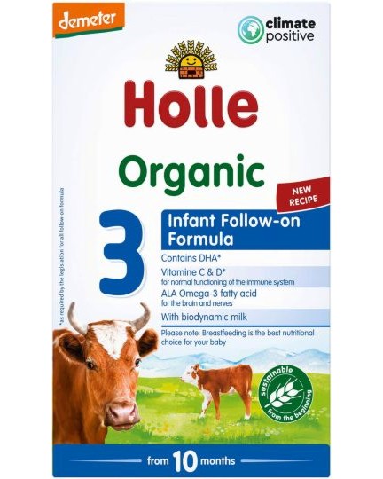 Адаптирано био мляко за малки деца Holle Organic 3 - 600 g, за 12+ месеца - продукт