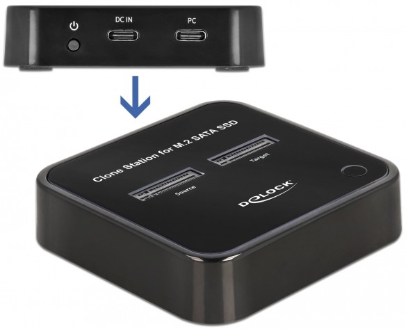   USB-C DeLock - 2  (2 x SATA M.2) - 