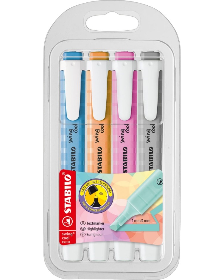   Stabilo Swing Cool Pastel - 4  - 
