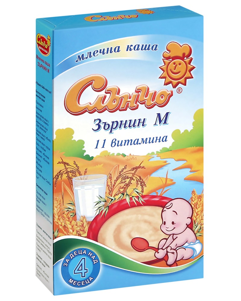 Инстантна млечна каша зърнин М Слънчо - 200 g, за 4+ месеца - продукт