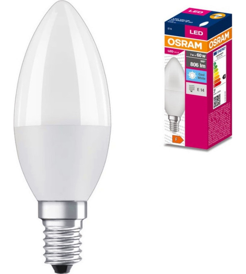 LED крушка LEDVANCE CLB60 827 E14 7 W 2700K LED крушка LEDVANCE CLB60 827 E14 7 W 2700K - 806 lm -
