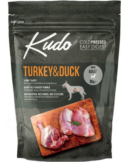 ������� ��������� ���� ����� �� ������ Kudo Mini Adult - 3 � 12 kg, � ������ � �������, �� ����� � ������ ������, � ����� ������� - �����