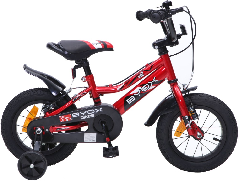 Детски велосипед BYOX Prince 12" - С помощни колела - велосипед