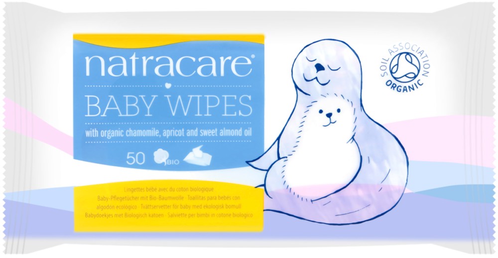 Natracare Baby Wipes -       50  -  