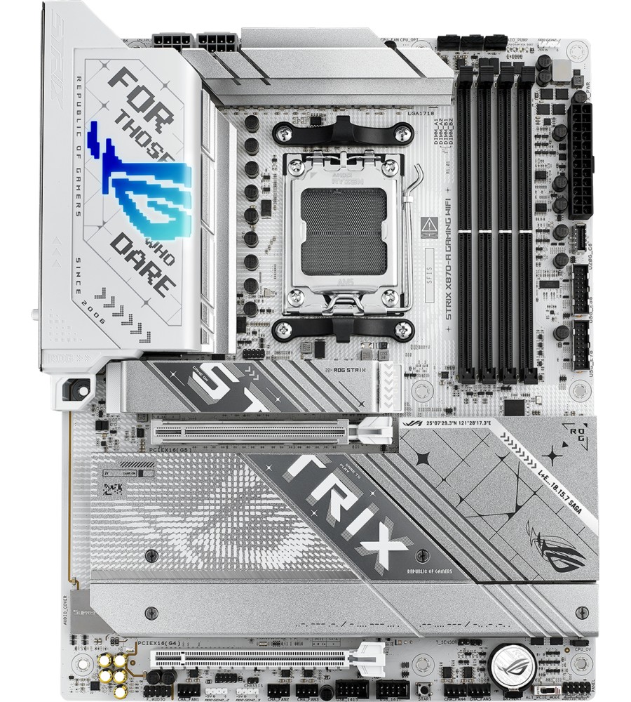 Дънна платка ASUS ROG Strix X870-A Gaming WIFI Дънна платка ASUS ROG Strix X870-A Gaming WIFI - AMD AM5, AMD X870, DDR5, ATX -