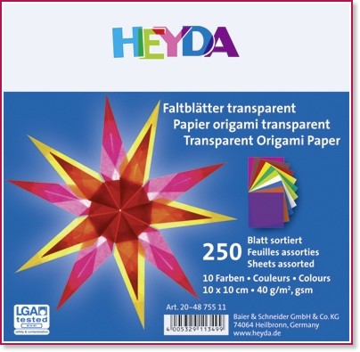    Heyda - 250 , 10 x 10 cm, 40 g/m<sup>2</sup - 