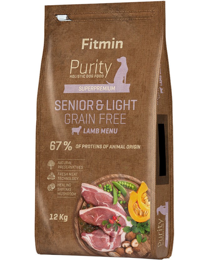     Fitmin Grain Free Senior & Light - 12 kg,  ,   Purity Holistic,    - 