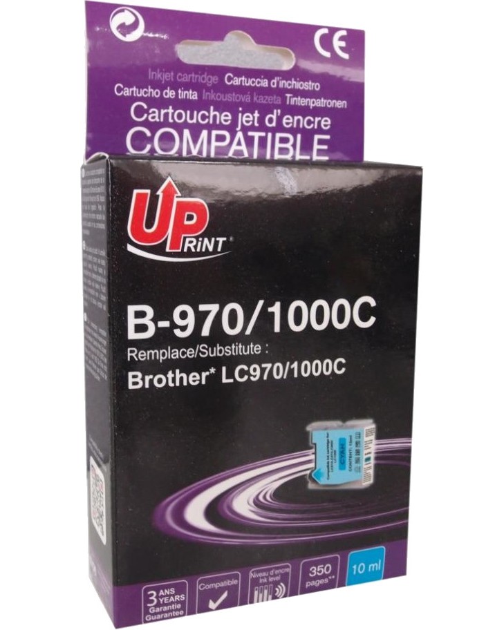 ������ � ������� �� ������� UPrint LC1000 Cyan - 350 �������� - 