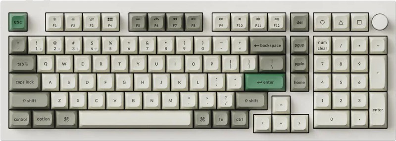 �������� ��������� ������� ���������� Keychron Q5 Max - 96%, Bluetooth, USB-C, RGB ���������, ANSI Layout, Gateron Jupiter Brown - 