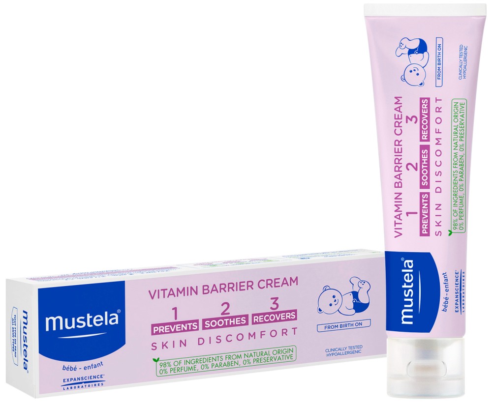 Mustela Bebe 123 Vitamin Barrier Cream -      - 