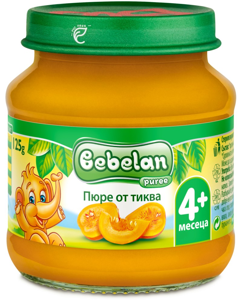     Bebelan Puree - 125 g,  4+  - 